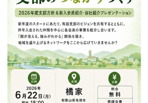 有田支部6月例会のご案内のサムネイル